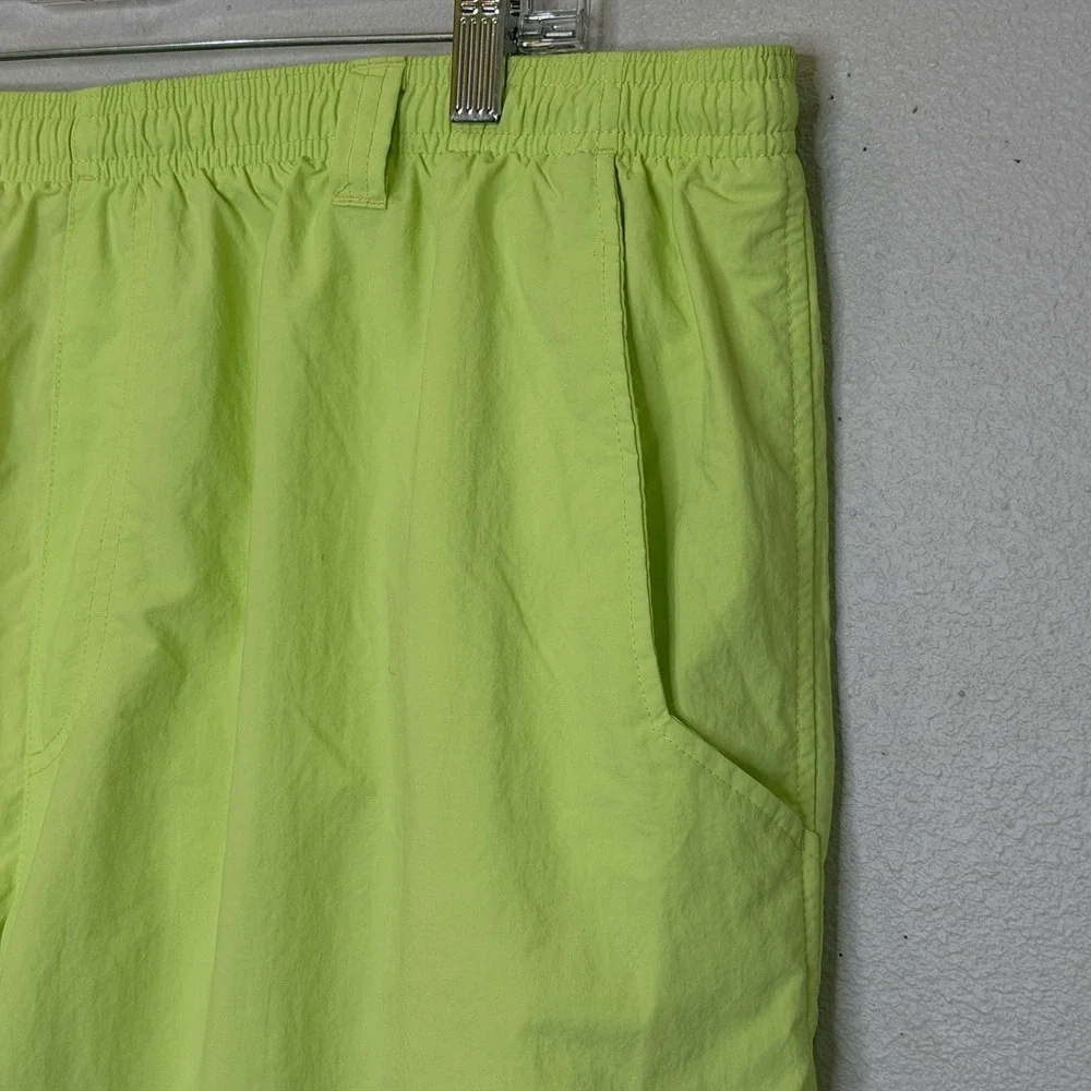 Columbia Omni Shade Swim Trunks Mens XXL Bright Yellow Elastic Waist Mesh Lining